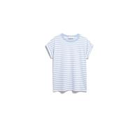 Armedangels - IDAARA STRIPE T-SHIRT white-soft blue - Gr. - XXL
