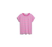 Armedangels Damen Idaara Stripes T-Shirt (Größe L, rosa)