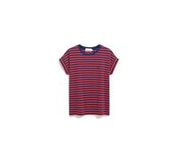 Armedangels - IDAARA STRIPES blue noon-coral blush - Gr. - S