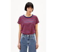 ARMEDANGELS IDAARA STRIPES - Damen T-Shirt aus Bio-Baumwolle blue noon-coral blush XS