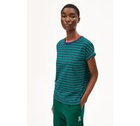 ARMEDANGELS IDAARA STRIPES - Damen T-Shirt aus Bio-Baumwolle emerald green-blue noon XS