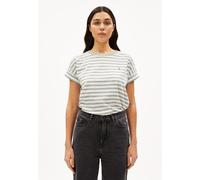 ARMEDANGELS IDAARA STRIPES - Damen T-Shirt aus Bio-Baumwolle white-seagreen S
