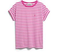 Armedangels Damen Idaara Stripes T-Shirt (Größe M, rosa)