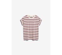 ARMEDANGELS IDAARA STRIPES T-Shirt - undyed-velvet red-soft blue - Größe: S