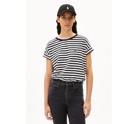 ARMEDANGELS T-Shirt IDAARA Damen Weiß mit Streifen aus Bio-Baumwolle XL
