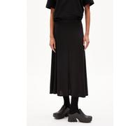 ARMEDANGELS Damen Jerseyrock aus Tencel™ Lyocell Mix ILENIAA LARAA MIDI Loose Fit Black Xs