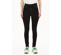 ARMEDANGELS INGAA - Damen Skinny Jeans High Waist Bio-Baumwoll Mix X-Stretch rinse black Damen W25/L30