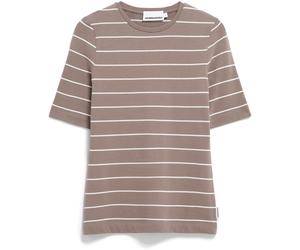 Armedangels Jaanisara Fine Stripe Damen T-Shirts braun Größe L Lifestyle Hautfreundlich