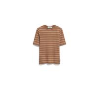 Armedangels - JAANISARA FINE STRIPE T-SHIRT pale umber-oatmilk - Gr. - S