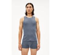 ARMEDANGELS Herren RIPP-Top aus Bio-Baumwoll Mix JAANNO Rib Fitted Blue Stone M