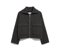 BAUMWOLL-WOLL STRICKJACKE | - grau (XL)
