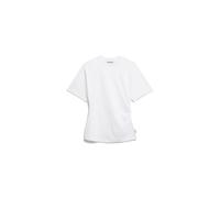 Armedangels T-Shirt Jarekaa Damen Slim Fit recyceltem Baumwoll-Mix weiss Größe S