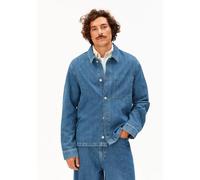 LEINEN-MIX JEANSJACKE | Leinen-Mix - blau (L)