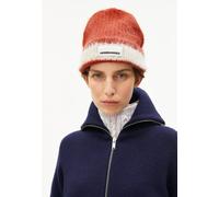 ARMEDANGELS JUPILAA STRIPED UN-WASTED Unisex Mütze aus Alpaca Mix emergency red-oatmilk