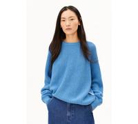 RIPPSTRICKPULLOVER | Bio-Woll Mix - blau (L)