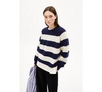 KAAGI STRIPES STRICKPULLOVER | Bio-Woll-Mix - blau (XXL)