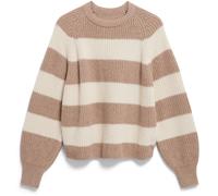 armedangels Strickpullover KAAGI STRIPES – Bio-Woll-Mix – Beige Größe L