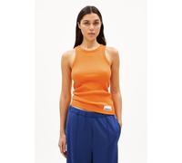 ARMEDANGELS KANITAA Damen Ripp-Top aus Bio-Baumwoll Mix light tangerine S