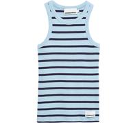 ARMEDANGELS Damen RIPP-Top aus Bio-Baumwoll Mix KANITAA Stripes Fitted Blue Glow-Tinted Navy Xs