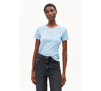 ARMEDANGELS Damen RIPP-T-Shirt aus Bio-Baumwoll Mix KARDAA Slim Fit Blue Glow Xs