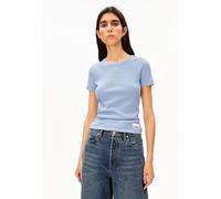 ARMEDANGELS KARDAA Damen Ripp-T-Shirt aus Bio-Baumwoll Mix soft blue S