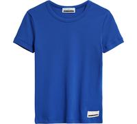 Armedangels Damen Ripp-T-Shirt KARDAA – Bio-Baumwoll-Mix Slim Fit – Dynamo Blue Größe L