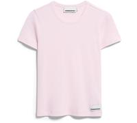 ARMEDANGELS Damen Ripp-T-Shirt KARDAA – Bio-Baumwoll-Mix, Slim Fit – Pink Mist L