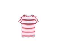 ARMEDANGELS KARDAA STRIPES - Damen Ripp-T-Shirt aus Bio-Baumwoll Mix white-coral blush XS