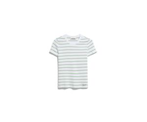 Armedangels - KARDAA STRIPE T-SHIRT white-foam - Gr. - L