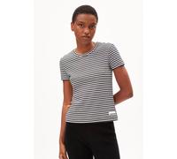 Armedangels - Kardaa Stripes Black/White - T-Shirt - Weiß - XL - 97% Baumwolle, 3% Elastan,Jersey Weiß XL
