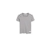 Armedangels - KARDAA STRIPES T-SHIRT silver melange-white - Gr. - S