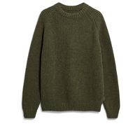KIAANO TWEED-STRICKPULLOVER | recycelter Woll-Mix - grün (S)