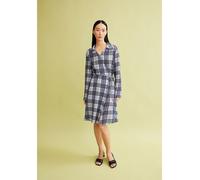 ARMEDANGELS FEMAALE CHECK - Frauen Relaxed Fit Kleid - blau S