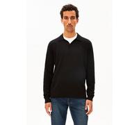 ARMEDANGELS KNIT POLO Herren Polo aus Bio-Baumwolle black L