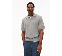 KURZÄRMLIGES STRICKPOLOSHIRT | 100% Bio-Baumwolle - grau (L)