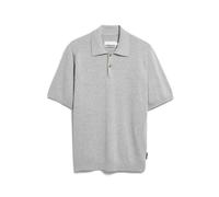 Armedangels - Kurzarm-Strickpoloshirt grau - Gr. - L