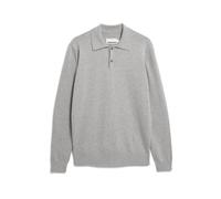Armedangels - Langarm-Strick Poloshirt grau - Gr. - XXL