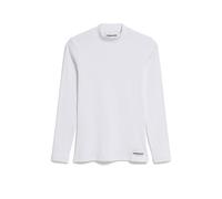 ARMEDANGELS FATIMAARA - Damen Ripp-Longsleeve Slim Fit aus Bio-Baumwoll Mix white M