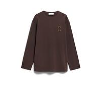 MAARKOS Å LOGO LANGARMSHIRT | Bio-Baumwoll Mix - braun (L)