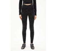 ARMEDANGELS Leggings - Faribaa Zebraraa in Schwarz-Grau grey XS