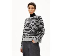ARMEDANGELS Damen Pullover aus Bio-Woll Mix LILIRIAA ZEBRARAA Loose Fit Silver Melange-Steel Melange L