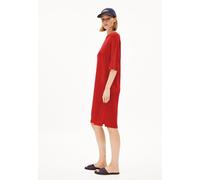 ARMEDANGELS LINAA LINO - Frauen Relaxed Fit Strickkleid - rot S coral blush