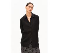 Armedangels Damen Linen Blend Bluse (Größe M, schwarz)