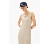 ARMEDANGELS CINDAA LINO - Frauen Regular Fit Strickkleid - weiss L raw white