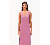 LEINEN-MIX STRICKKLEID | Leinen-Mix - pink (M)