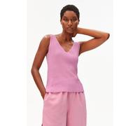 ARMEDANGELS LINEN BLEND Damen Stricktop aus Leinen-Mix washed berry XL