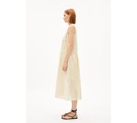 ARMEDANGELS LIVALAA BROIDERY - Frauen Relaxed Fit Kleid - grün M summer hay