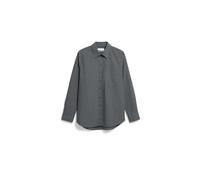 WEITE POPLIN BLUSE | 100% Bio-Baumwolle - grau (S)