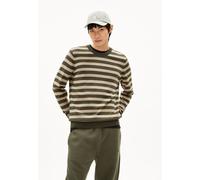 ARMEDANGELS LOUKAA FINE STRIPES - Herren Pullover aus Bio-Baumwolle forest pine-light sage M