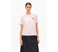 ARMEDANGELS LUALAA EMBRO Damen T-Shirt aus Bio-Baumwolle pink mist M